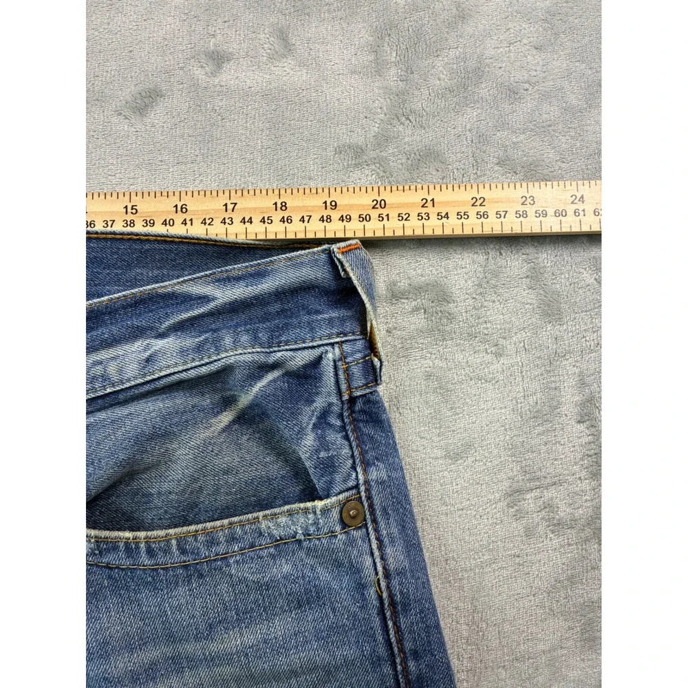 True Religion Ricky Straight Leg Jeans Mens 36 Medium Wash Made in USA Denim